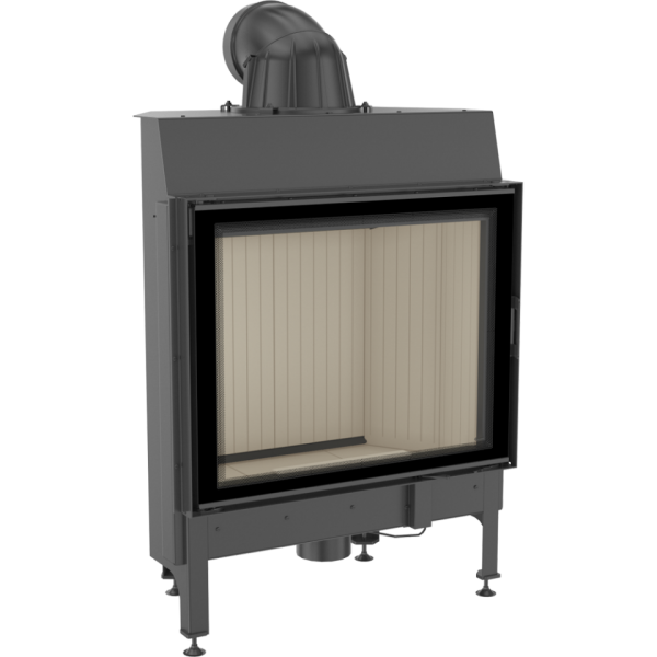 Zestaw kominek powietrzny stalowy KRATKI LUCY BLACK 12 kW Ø 200 z akcesoriami nadia 13 - Zestaw kominek powietrzny stalowy KRATKI LUCY BLACK 12 kW Ø 200 z akcesoriami